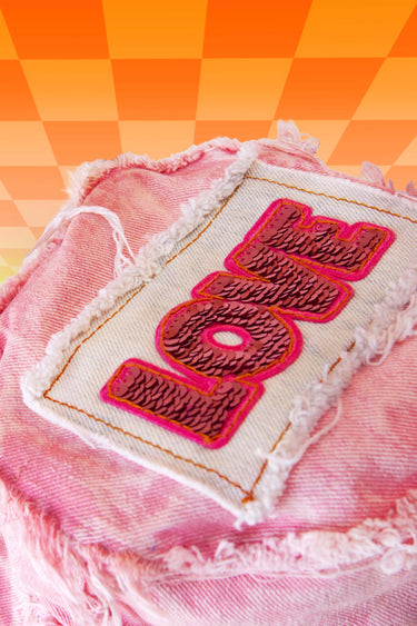 I Heart Sequinz Bucket Hat (Baby Pink)