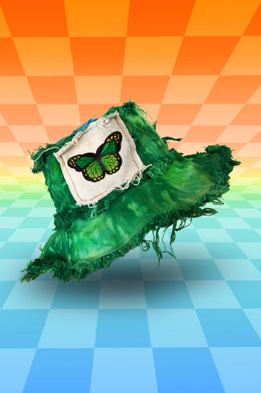 Hippie Fly Bucket Hat (Green)