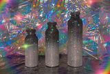 Black Ice Bling Diamond Ombre Water Bottle Sizes: 300ML 500ML 750ML and 1L with Rhinestones for Festivals and the Gym |  Goth Witch Witchcore Whimsigoth Y2K | Neon Diamond & Neon Nomade Festival Rave Fashion and Accessories